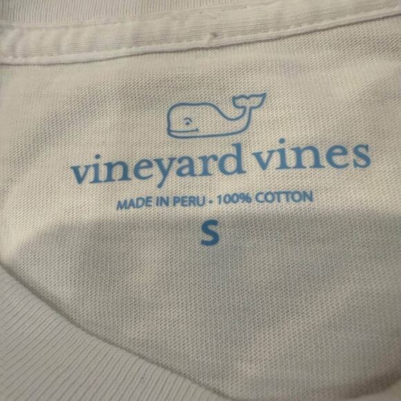 Vineyard Vines NWT Regatta Sailboat LongSleeve TShirt Mens Small White/Neon Pink - Picture 4 of 8